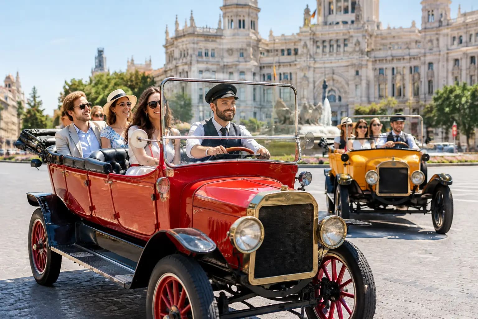 Tuk Tuk Versus Vintage Car for Madrid Tours